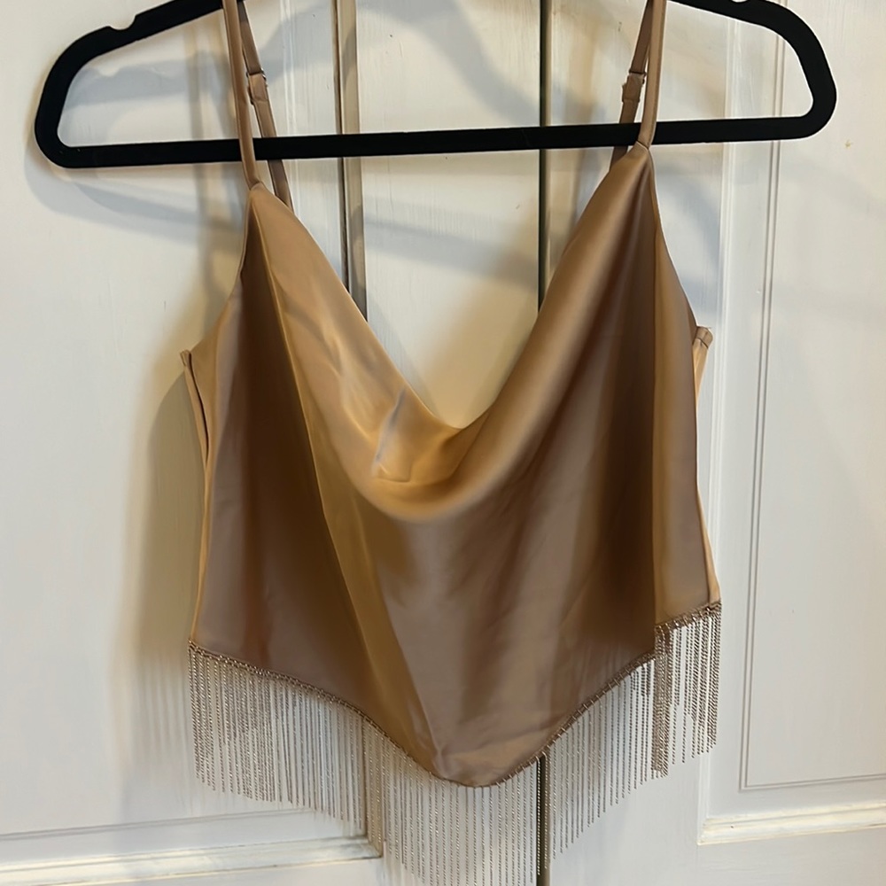 Silk tank top.